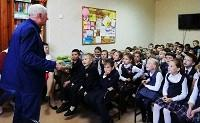 Встреча школьников с писателями в библиотеке с. Пивовариха